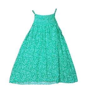 Zara Size Small Green Floral Mini Dress Sundress